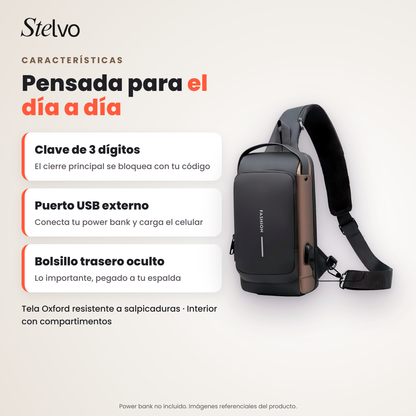 Características de la mochila antirrobo