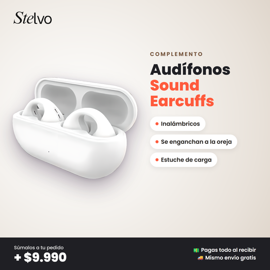 Audífonos Sound Earcuffs con estuche de carga - Stelvo